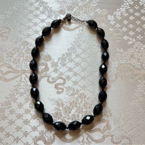 Elegant Black Bead Necklace